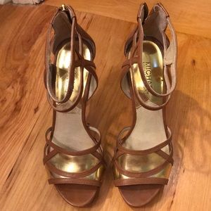 Michael Kors Gold & Tan Stilettos